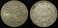 Guatemala Silver 1958 5 Centavos KM# 257.2 (24 417)