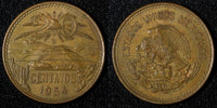 Mexico ESTADOS UNIDOS MEXICANOS Bronze 1954 20 Centavos KM# 439 (28 002)