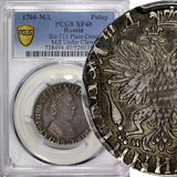 RUSSIA Peter I Silver 1704 MD 1/4 Ruble RARE PCGS XF40 TOP GRADED Diakov 124(R3)