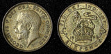 GREAT BRITAIN George V Silver 1924 6 Pence  LIGHT TONING aUNC KM# 815a.1  (76)