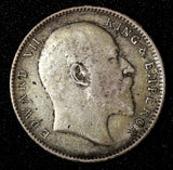 India-British Edward VII Silver 1906 Rupee Silver (.917) XF KM# 508 (27 567)