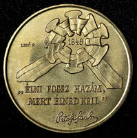 HUNGARY 1998 BP 100 Forint 1848 Revolution UNC-GEM BU COIN KM# 726 (28 052)