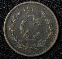 Mexico ESTADOS UNIDOS MEXICANOS Bronze 1912 Mo 1 Centavo KM# 415 (444)