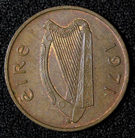 Ireland Republic Bronze 1971 1 Penny KM# 20 (28 032)
