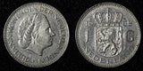 Netherlands Juliana Nickel  1968 1 Gulden 25 mm Royal Dutch KM# 184a  (27 939)