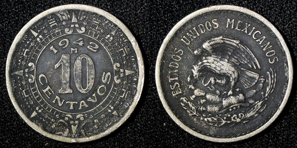 Mexico ESTADOS UNIDOS MEXICANOS 1942 M 10 Centavos KM# 432 (27 487)