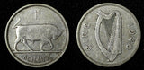 Ireland Republic Silver 1940 Shilling Bull 23.7 mm KM# 14 (29 012)