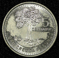 GUATEMALA Copper-Nickel  1997  5 Centavos Guatemala City Mint KM# 276.6 (24 678)