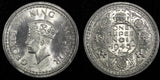 India-British George VI Silver 1945 (B) Rupee KM# 557.1 (27 311)