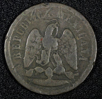 Mexico Copper 1886 Mo 1 Centavo Mexico City Mint KM# 391.6 (27 377)