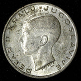 Yugoslavia Petar II Silver 1938 20 Dinara 1 Year Type KM# 23 (28 808)