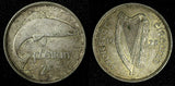 Ireland Republic Silver 1928 Florin 1st Year Type Salmon 28.5 mm KM# 7 (28 379 )