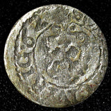 Livonia Riga CARL XI of Sweden (1660-1697)Silver 1662 Solidus,Schilling KM#55(8)
