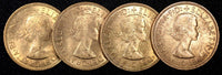 GREAT BRITAIN Elizabeth II 1966 1/2 Penny UNC KM# 896 RANDOM PICK (1 Coin)