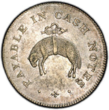 GREAT BRITAIN Silver 1811 Lincolnshire-Louth Shilling Token PCGS AU58 TOP GRADED