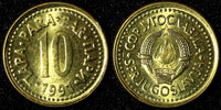 Yugoslavia Brass 1991 10 Para UNC/BU KM# 139 RANDOM PICK (1 Coin) (27 916)