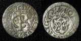 Livonia Riga CARL XI of Sweden (1660-1697)Silver 1662 Solidus,Schilling KM#55(7)