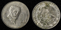 Mexico Copper-Nickel 1975 Mo  20 Centavos  KM# 442 (27 850)