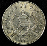 Guatemala Copper-Nickel 1993 25 Centavos KM# 278.5  (24 660)