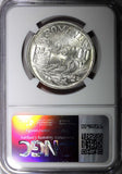 ROMANIA Mihai I Silver 1946 25000 Lei 32mm 1 Year Type NGC MS61 KM# 70 (010)