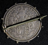 Great Britain George IV 1826 1/2 Crown KM# 695 Medal,Pin,Brooch Silver 17.90g.