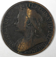 Great Britain Victoria Bronze 1900 1 Penny 30.8 mm  KM# 790 (28 186)