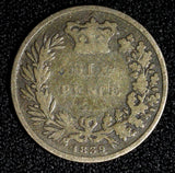 Great Britain Victoria Silver 1839 6 Six Pence  KM# 733.1 (395)
