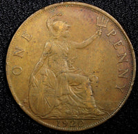 Great Britain George V (1910-1936) Bronze 1920 1 Penny KM# 810 (24 213)