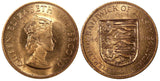 Jersey Elizabeth II Bronze 1966 1/12 Shilling KM# 26 RANDOM PICK (1 Coin)