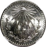 Mexico ESTADOS UNIDOS MEXICANOS Silver 1938 M Peso NGC MS64 GEM BU KM# 455 (4)