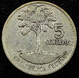 Guatemala Silver 1961 5 Centavos KM# 261 (24 414)