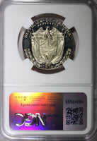PANAMA PROOF 1974  1/2 Balboa Mintage-18,000 NGC PF67 ULTRA CAMEO KM# 12b (41)