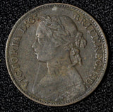 Great Britain Victoria Bronze 1878 Farthing KM# 753  (28 313)