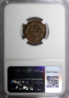 SWEDEN Oscar II (1872-1907) Bronze 1873 L.A. 1 Ore NGC MS63 BN KM# 728 (017)