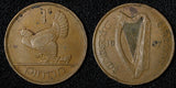 Ireland Republic Bronze 1937 1 Penny hen with chicks Last Year Type KM# 3 (974)