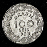 BRAZIL Dr. Getulio Vargas Copper-Nickel 1938 100 Reis 1st Year  KM# 544 ( 602)