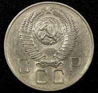 RUSSIA USSR Copper-Nickel 1957 20 Kopeks  1 YEAR TYPE UNC Y# 125 (24 068)