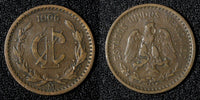 Mexico ESTADOS UNIDOS MEXICANOS Bronze 1906 1 Centavo narrow date KM# 415 (877)
