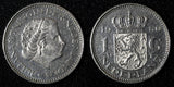 Netherlands Juliana Nickel  1980 1 Gulden 25 mm Last Year  KM# 184a  (27 947)