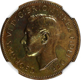 Great Britain George VI PROOF  1950 Farthing NGC PF64 BN TOP GRADED KM# 867 (24)