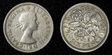 Great Britain Elizabeth II Copper-nickel 1954 6 Pence KM# 903 (27 688)