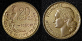 France Aluminum-Bronze 1950 20 Francs G.GUIRAUD 3 plumes  KM# 917.1 (28 259)