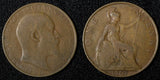 Great Britain Edward VII Bronze 1907 1 Penny KM# 794.2 (28 939)