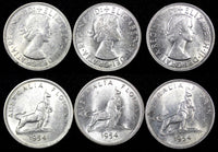 Australia Silver 1954 Florin Royal Visit High Grade RANDOM PICK (1 Coin) KM# 55