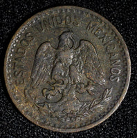 Mexico ESTADOS UNIDOS MEXICANOS Bronze 1914 Mo 1 Centavo wide date KM# 415 (446)