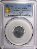 Germany-Third Reich Zinc 1941 A 1 Reichspfennig WWII PCGS MS64 KM# 97 (85)