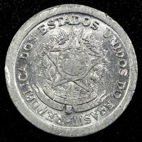 BRAZIL Aluminum 1956 10 Centavos Better Date Mintage-741,000 XF KM# 561  (809)