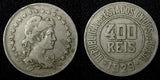 BRAZIL Copper-Nickel 1929 400 Reis Liberty 30.2mm KM# 520 (27 794)