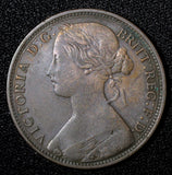 Great Britain Victoria Bronze 1863 1 Penny KM# 749.2 (28 409)