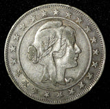 BRAZIL Silver 1928 2000 Reis  Rio de Janeiro Mint  Toned KM# 526  (27 507)